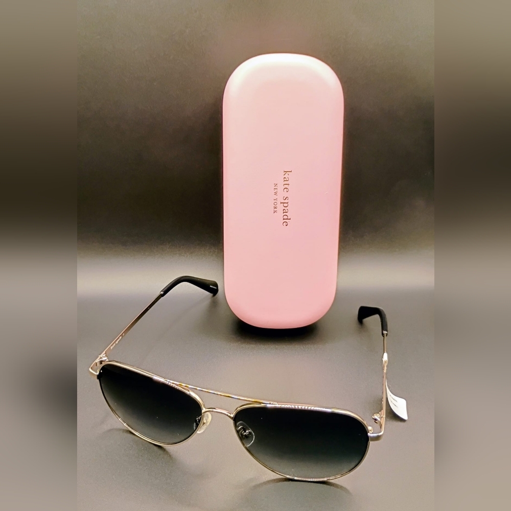 Kate Spade Black Sunglasses with Pink Case